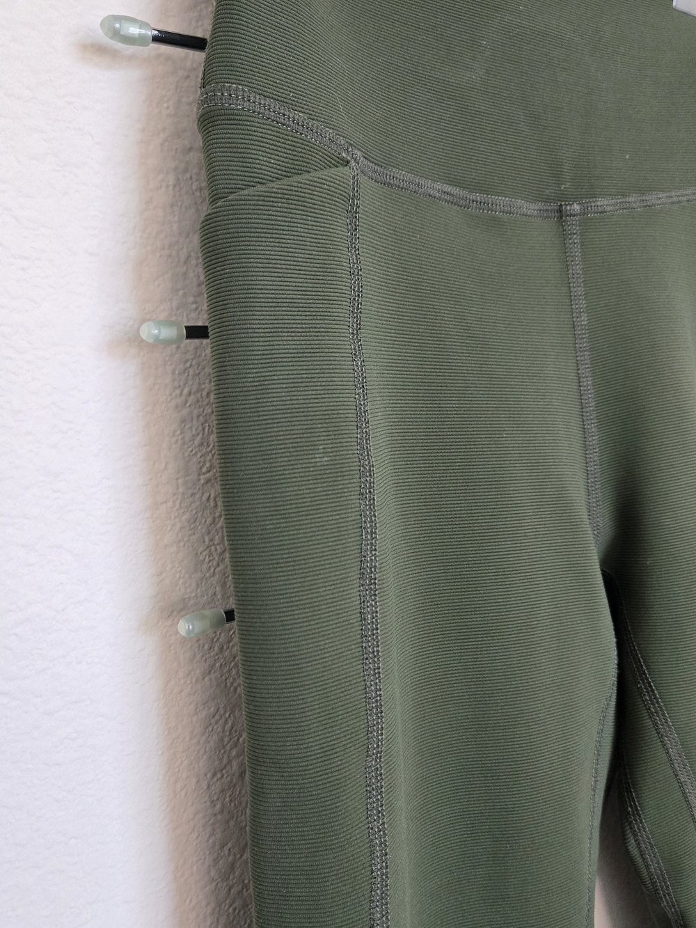 Senita Ribbed Shakti Leggings in Green - Picture 4 of 5